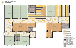 Bumblebee Nursery design vinyl flooring