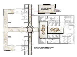 Minister's 18th floor marble flooring layout