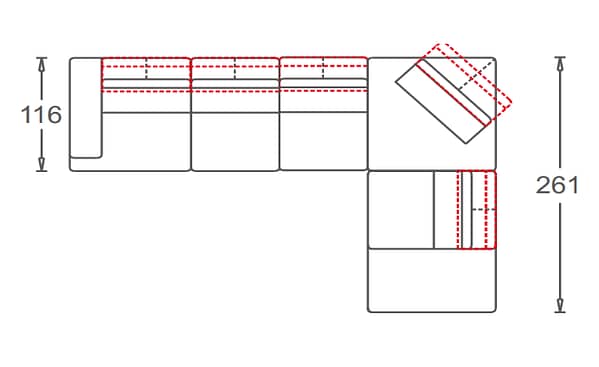 7037-CO Corner set